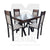 Comedor Moscu negro 4 sillas