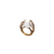 Anillo con Hilos Dorados y Perla Mabe
