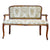 Love seat Brianzolo nogal